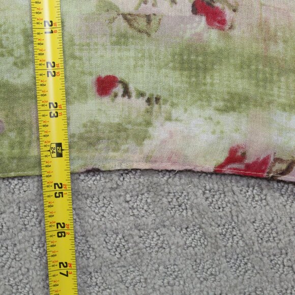 NWOT Kelly Rae Roberts Green and Pink 70"x24" Floral Scarf - Picture 6 of 6